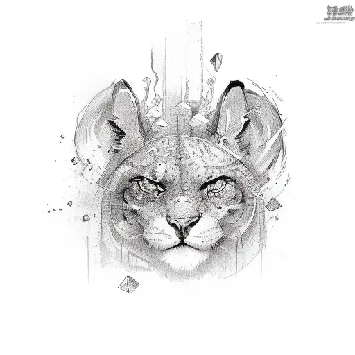 Word hustle but describe it in image  tattoo design idea