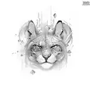 Word hustle but describe it in image  tattoo design idea