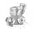 dumbbells tattoo design idea