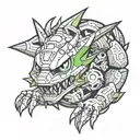 digimon tattoo design idea