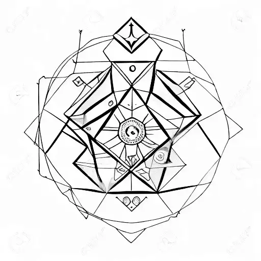 intuition, destiny, strenght, true to self tattoo design idea