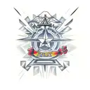 intuition, destiny, strenght, true to self tattoo design idea