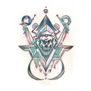 intuition, destiny, strenght, true to self tattoo design idea