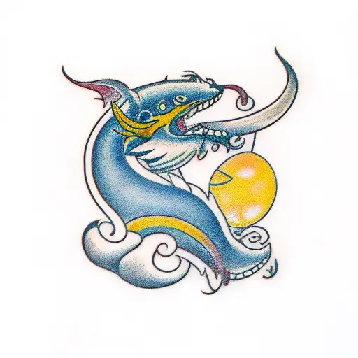 Scandinavian jormungand tatto tattoo design idea