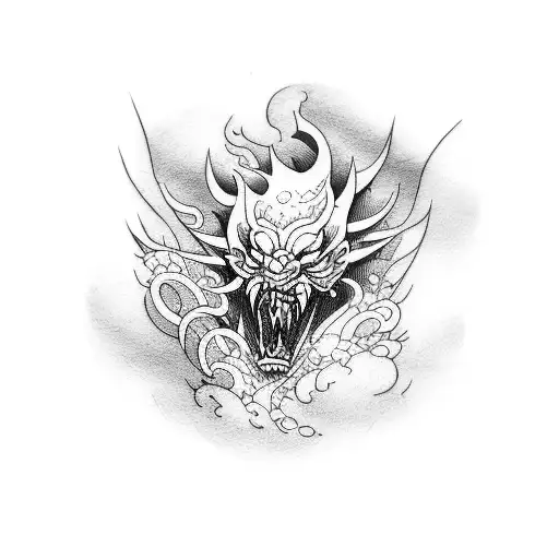 vague Kanagawa  tattoo design idea