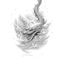 vague Kanagawa  tattoo design idea