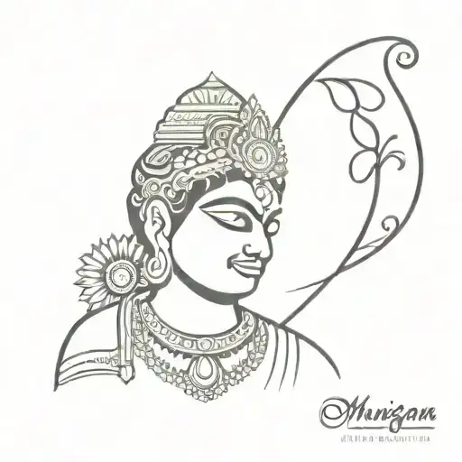 murugan vel tattoo design idea
