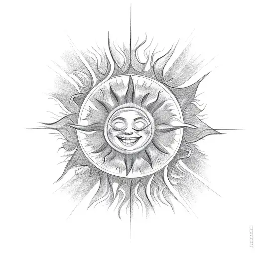 The sun logo from Tangled tattoo design idea