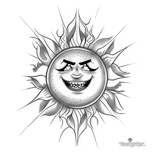 The sun from Tangled tattoo design idea