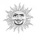 The sun logo from the disney movie Tangled tattoo design idea
