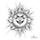 The sun from Tangled tattoo design idea