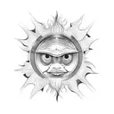 The sun from Tangled tattoo design idea
