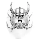 samurai, viking, knight, and spartan seperated but all in one piece tattoo design idea