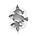 carp fish and dragron tattoo design idea