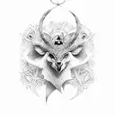 Mago Merlin disney tattoo design idea