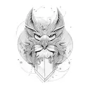 Mago Merlin disney tattoo design idea