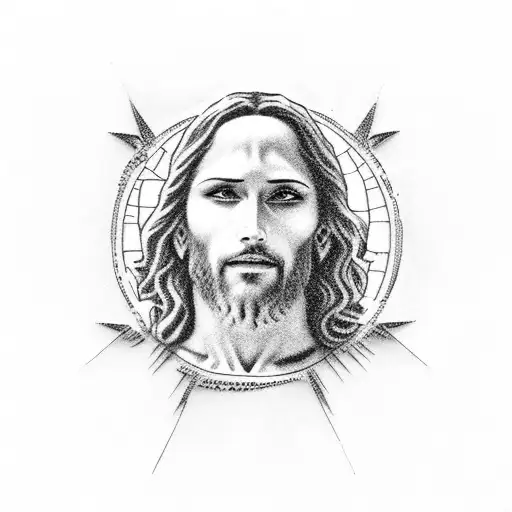 jesus' grave stone rolled away tattoo design idea