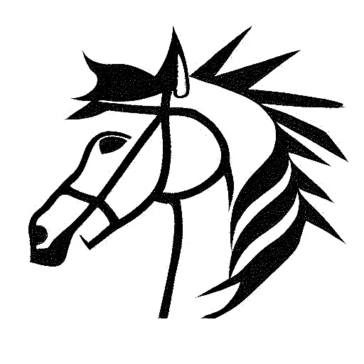 trojan horse riding on beer  tattoo design idea