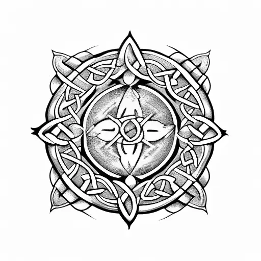 celtic timeline begining with grandma to my wife and two kids tattoo design idea