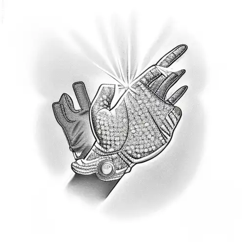 Diamond, Watch, Glitter Glove, Time, Greek God flying tattoo design idea