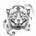 Foo Dog tattoo design idea