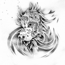 Foo Dog tattoo design idea