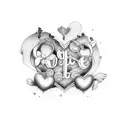 love hope life and always and forever  tattoo design idea