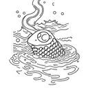 Incorporate imagery from Mac Miller's 'Swimming' album into a water-themed tattoo design tattoo design idea