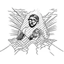 Incorporate imagery from Mac Miller's 'Swimming' album into a water-themed tattoo design tattoo design idea