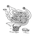 Incorporate imagery from Mac Miller's 'Swimming' album into a water-themed tattoo design tattoo design idea