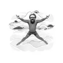 Incorporate imagery from Mac Miller's 'Swimming' album into a water-themed tattoo design tattoo design idea