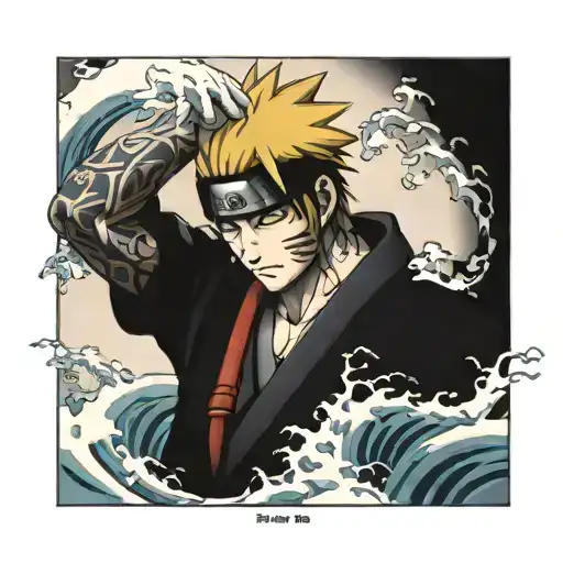 minato namikaze sealing jutsu tattoo design idea