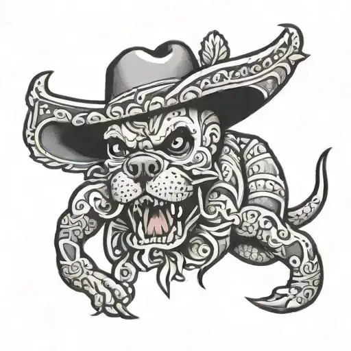 americam bully houston mexican tattoo design idea