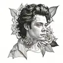harry styles tattoo design idea