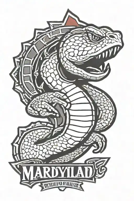 brick wall maryland terrapins logo 410 area code baltimore   tattoo design idea