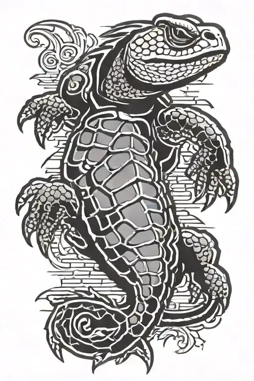 brick wall maryland terrapins 410 tattoo design idea