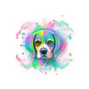 beagle tattoo design idea
