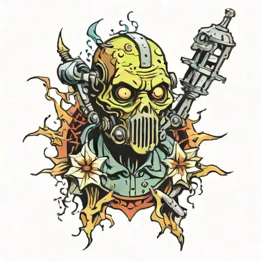 Fallout Ghoul tattoo design idea