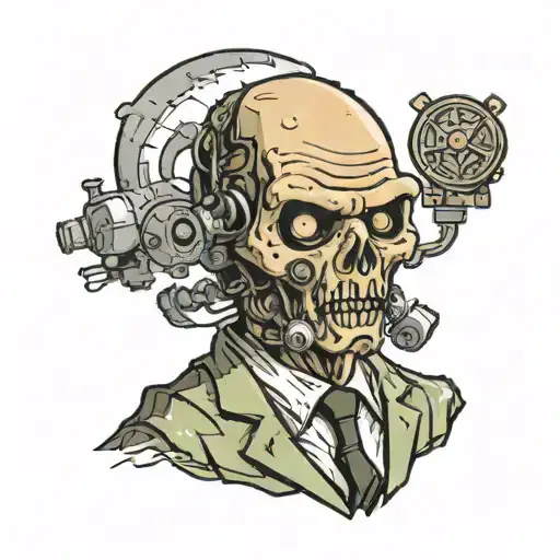 Fallout Tv Show Ghoul  tattoo design idea