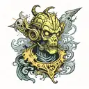 Fallout Ghoul tattoo design idea