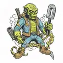 Fallout Ghoul tattoo design idea