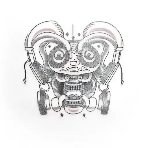 Programming c sharp headphones tattoo design idea