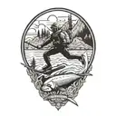 half sleeve, mtb downhill, skier, black belt, dad, husband, gambler, fly fishing, sky diver tattoo design idea