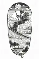 half sleeve, mtb downhill, skier, black belt, dad, husband, gambler, fly fishing, sky diver tattoo design idea