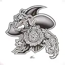 Ohio state buckeyes tattoo design idea