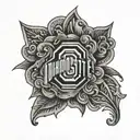 Ohio state buckeyes tattoo design idea