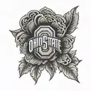 Ohio state buckeyes tattoo design idea