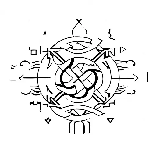 inquisitive symbol tattoo design idea