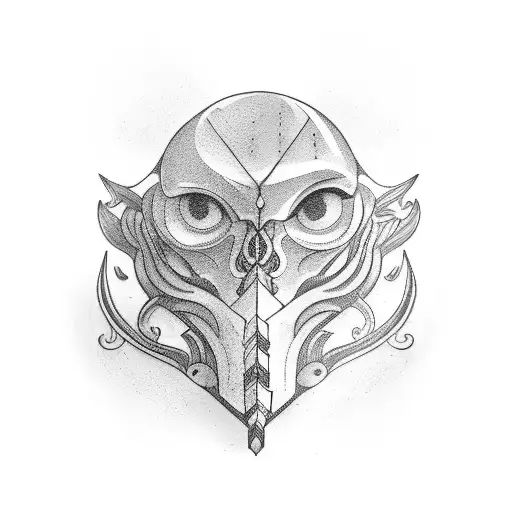 inquisitive  tattoo design idea