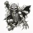 Iron Maiden Eddie somewhere in time tattoo design idea